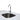 Mont Alpi - Outdoor kitchen. Black 6 burner island with beverage center and fridge.