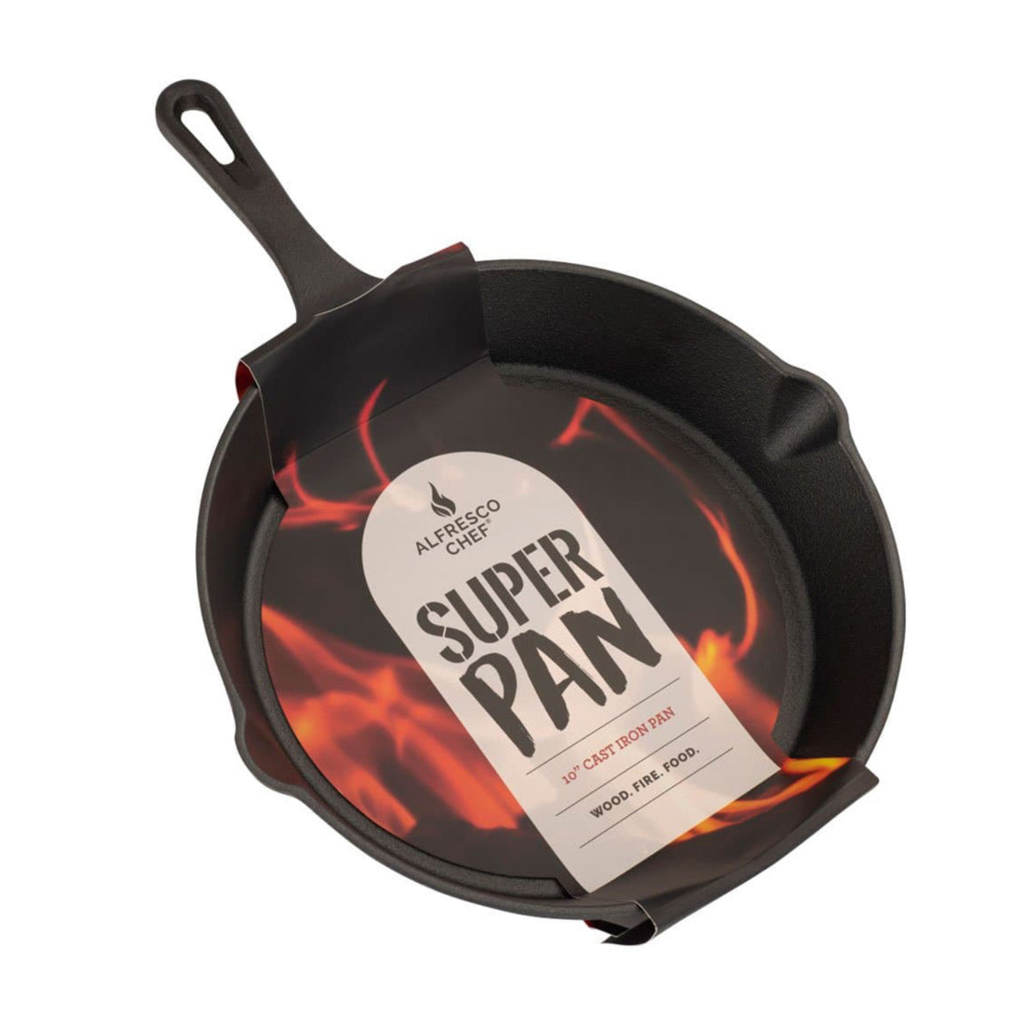 10" Cast Iron Pan-Pizza oven accessories-Alfresco Chef-Alfresco Chef's versatile 10-inch Cast Iron Pan, the ultimate companion for achieving exceptional results whether you're searing, frying, or roasting in your outdoor oven or conventional oven. Pre-seasoned and ready to use straight out of the box, this pan offers unparalleled convenience and performance. Perfect for cooking meat, fish, or vegetables, its durable construction ensures even heat distribution for consistent cooking every time. Whether you'r