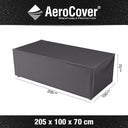 Aerocover - Bench cover 205 x 100 x 70cm high