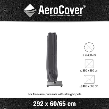 Aerocover - Free Arm Parasol cover 292 x 60/65cm