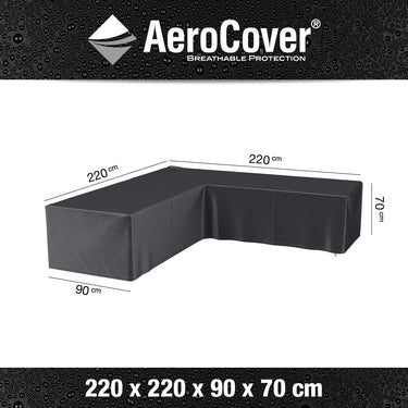 Aerocover - Outdoor Seating Set cover L-Shape 220 x 220 x 90 x 70