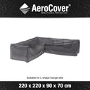 Aerocover - Outdoor Seating Set cover L-Shape 220 x 220 x 90 x 70