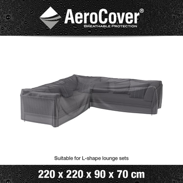 Aerocover - Outdoor Seating Set cover L-Shape 220 x 220 x 90 x 70