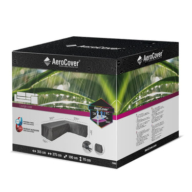 Aerocover - Outdoor Seating Set cover Left Hand L-Shape 355 x 275 x 100 x 70
