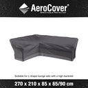 Aerocover - Outdoor Seating Set cover Long Right Cover 70x210x85x65x90cm