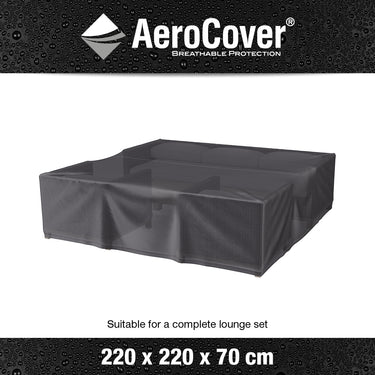 Aerocover - Outdoor Seating Set cover Square 220 x 70cm high