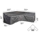 Aerocover - Outdoor Seating Set cover Trapeeze 255x255x90x65x90cm