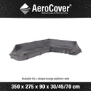 Aerocover - Platform cover Left Hand 350x275x90xH30/45/70cm high