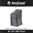 Aerocover - Stackable Chair cover 67 x 67 x 80/110