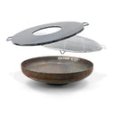 BonFeu - BonBowl. Corteen steel fire bowl. Outdoor cooking and fireplace.