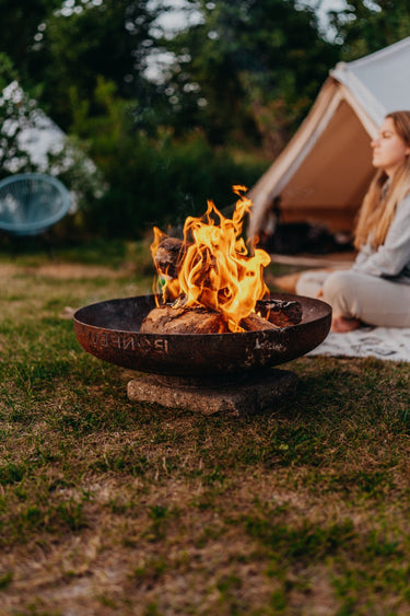 BonFeu - BonBowl. Corteen steel fire bowl. Outdoor cooking and fireplace.