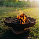 BonFeu - BonBowl. Corteen steel fire bowl. Outdoor cooking and fireplace.