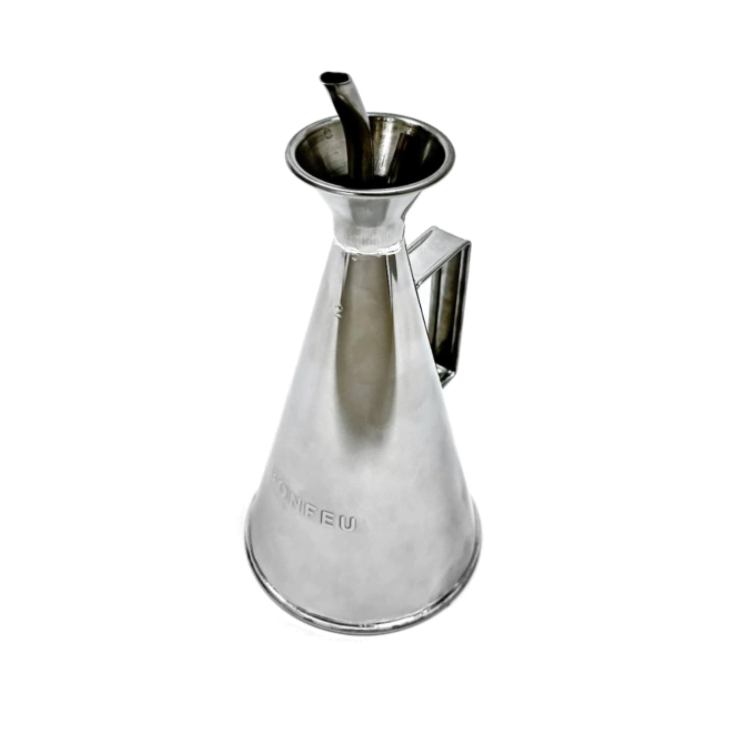 BonFeu Oil Can-Bonfeu accessories-Bonfeu-Oil Can Beautifully designed stainless steel oil can ideal to add oil on the cooking plate. The BonFeu oil can is indispensable when using your BonFeu cooking station. Made of durable stainless steel, the oil can is suitable for standing on the hot cooking plate. And with it you can pour oil in a very dosed manner, thanks to venting in the cap. It is a practical oil can that allows you to easily oil the griddle, to prevent your food from sticking to the griddle. BonF