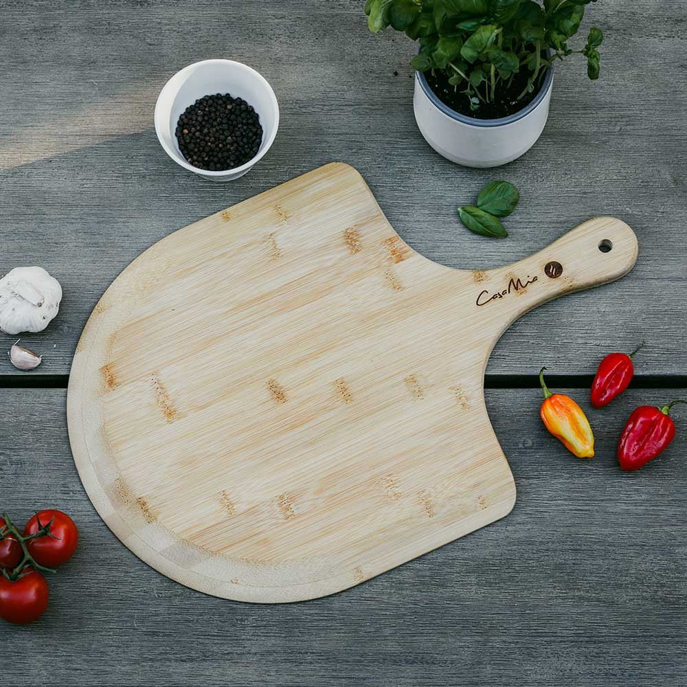 Casa Mia Bamboo Peel-Casa Mia accessories-Casa Mia-Our bamboo peel is the perfect tool to successfully insert and remove your pizza from our pizza ovens. Moisture resistant, Lightweight design, anti stick surface. To clean, wash with Warm Soapy Water.-decor trading