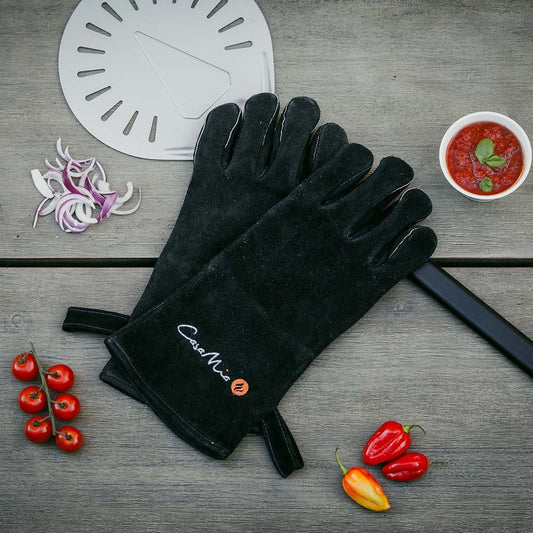 Casa Mia Heat-resistant Gloves (Pair)-Casa Mia accessories-Casa Mia-Our Casa Mia heat-resistant gloves will protect your hands from the heat when cooking and using the Casa Mia pizza ovens. Leather made, heat resistant lining, hard-wearing. Material: Leather. To clean, wash with Warm Soapy Water.-decor trading