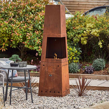 Casa Mia - Tempo Gas Chiminea with cooking griddle.