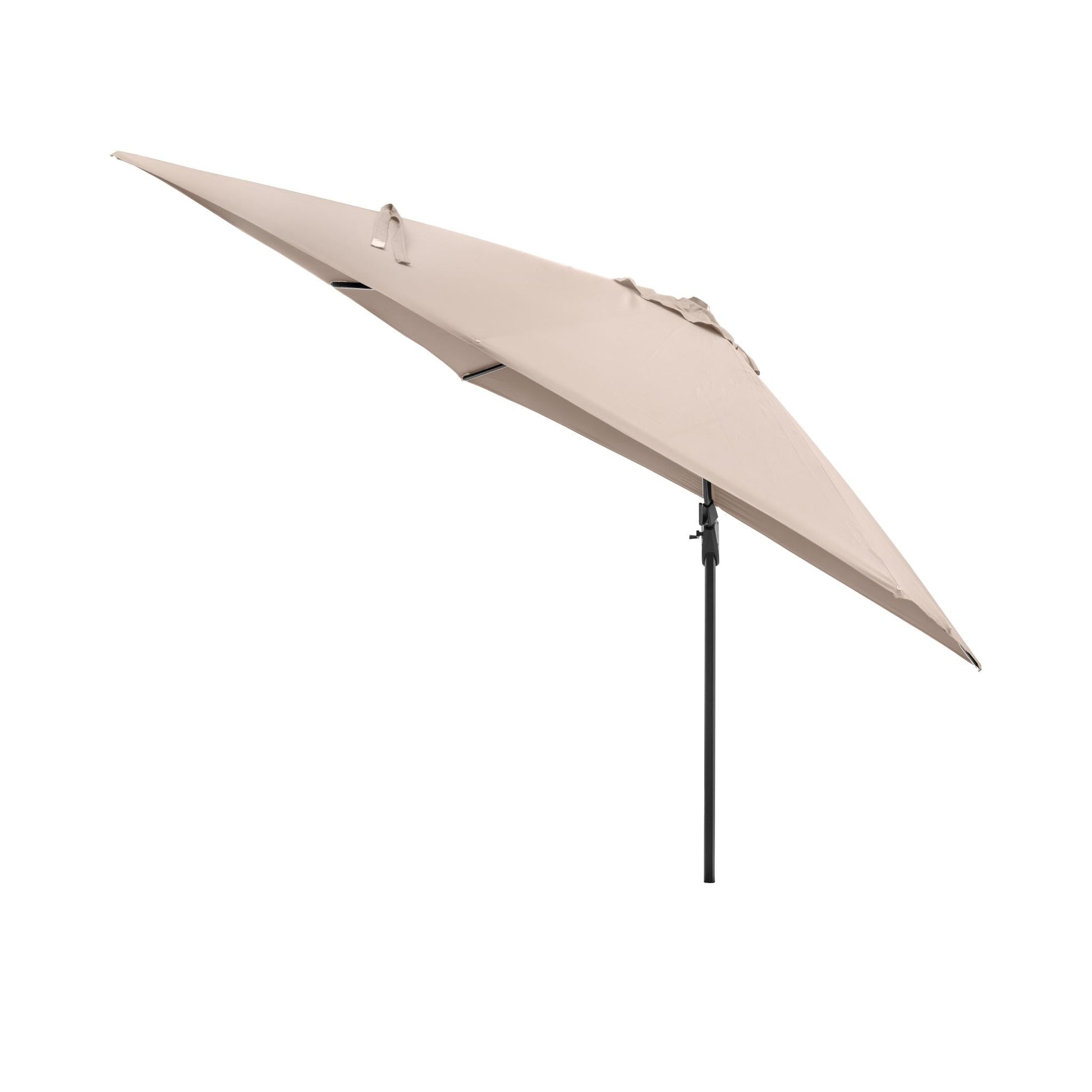 Challenger T2 3m Square Taupe Free Arm Parasol. Outdoor living-Parasol-Pacific lifestyle-The Challenger T2 is a free-arm parasol that offers a stylish and deluxe design, engineered with comfort in mind. Our T2 Parasols offer a double tilt system ensuring the full movement of the parasol without any movement of the base. You can tilt the parasol from side to side or backward and forwards, and it can be held easily at any angle by simply locking it into place with a handy lever. The parasol can be moved aroun