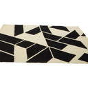 Como Large Black and White Rug
