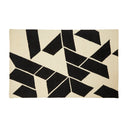 Como Large Black and White Rug