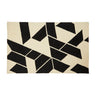 Como Large Black and White Rug