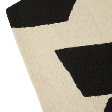 Como Small Black and White Rug