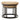 The Bala Nesting Tables by decor trading include a round coffee table made from eco-friendly mango wood, complemented by a smaller nesting table underneath. Both tables feature metal frames and boast a modern industrial design with simple yet sleek aesthetics.