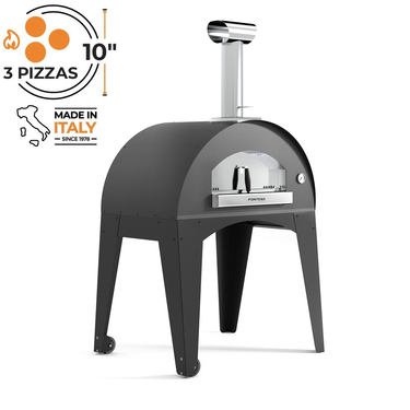 Fontana Forni - Amalfi Wood Pizza Oven with Trolley