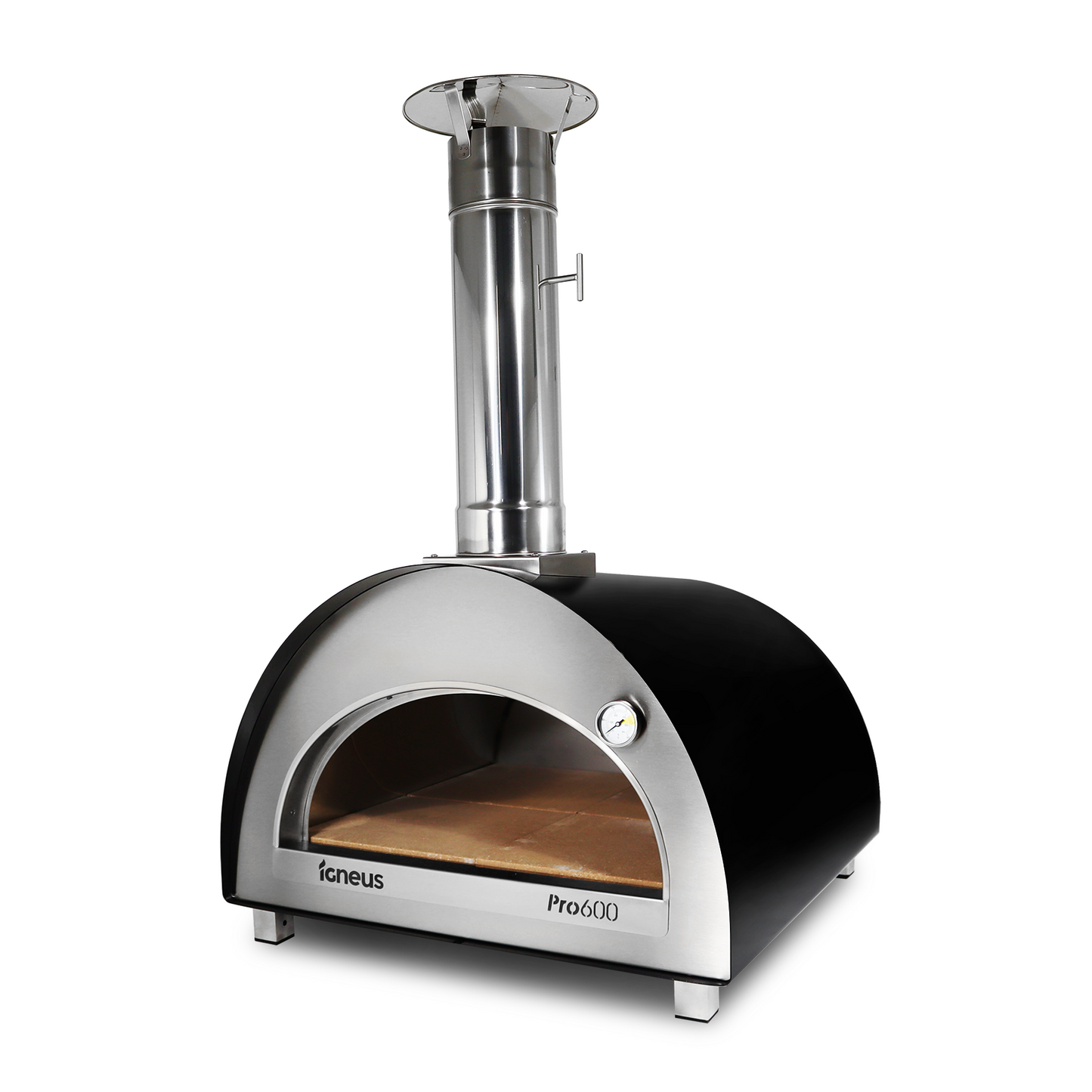 Igneus Pro 600 Wood Fired Pizza Oven-Pizza oven-Igneus-Igneus Pro 600 Wood Fired Pizza Oven Loved our Classico Oven? You'll be extra-thrilled with the Igneus Pro 600 Wood Fired Pizza Oven for sure. Equipped with thicker insulation, it retains heat for up to 7 hours, making it ideal for light professional use. This allows you to save time, fuel and effort as well, so you get to spend more time enjoying your gathering instead of constantly adjusting your oven. Taller for enhanced ventilation, the increased sp