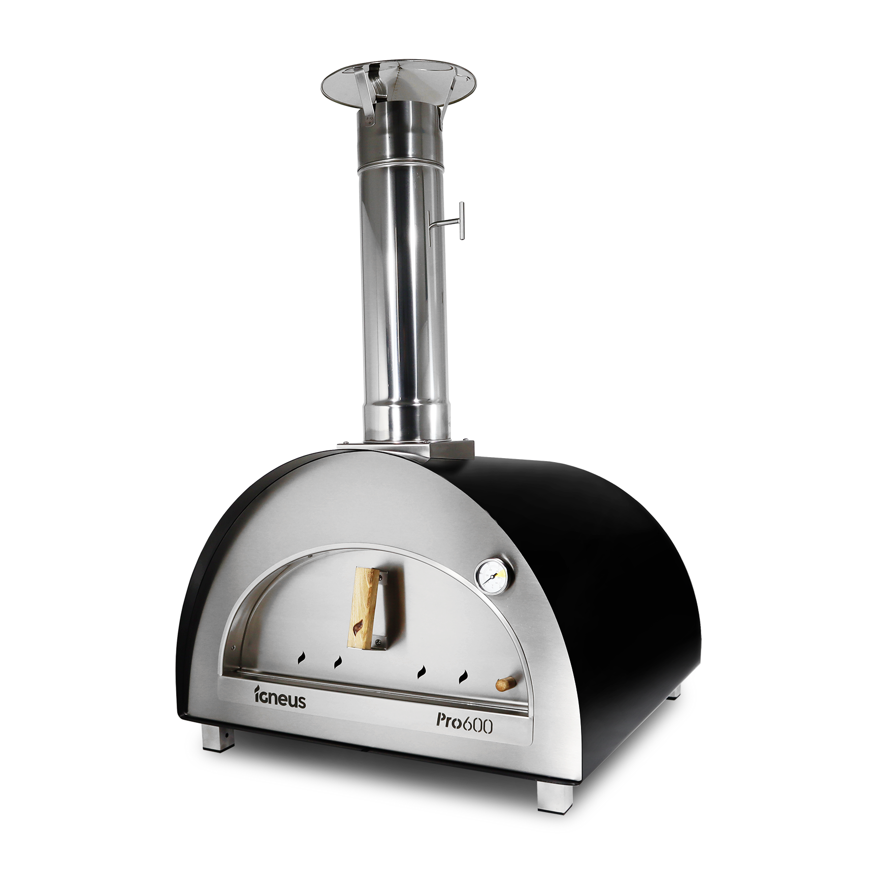 Igneus Pro 600 Wood Fired Pizza Oven-Pizza oven-Igneus-Igneus Pro 600 Wood Fired Pizza Oven Loved our Classico Oven? You'll be extra-thrilled with the Igneus Pro 600 Wood Fired Pizza Oven for sure. Equipped with thicker insulation, it retains heat for up to 7 hours, making it ideal for light professional use. This allows you to save time, fuel and effort as well, so you get to spend more time enjoying your gathering instead of constantly adjusting your oven. Taller for enhanced ventilation, the increased sp