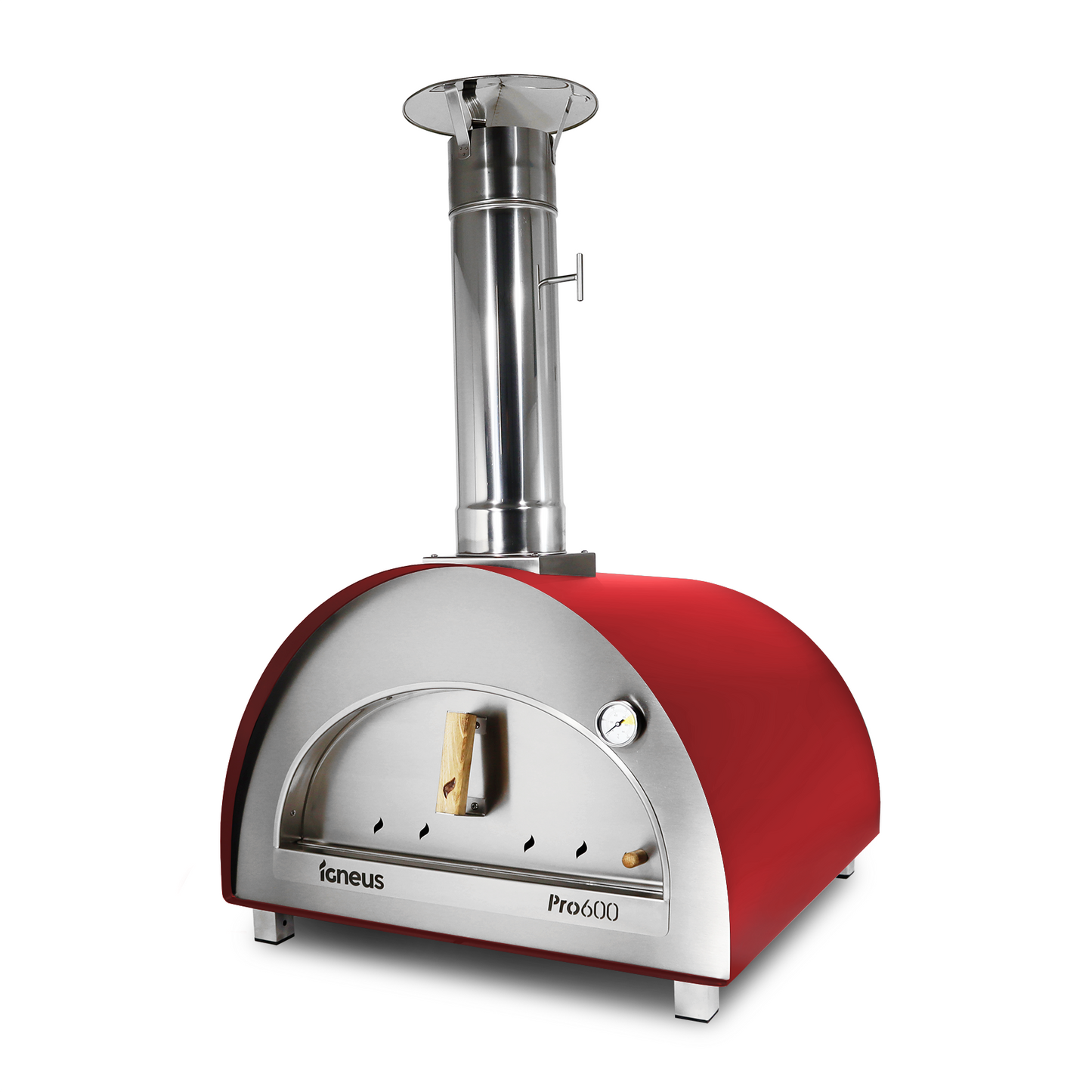 Igneus Pro 600 Wood Fired Pizza Oven-Pizza oven-Igneus-Igneus Pro 600 Wood Fired Pizza Oven Loved our Classico Oven? You'll be extra-thrilled with the Igneus Pro 600 Wood Fired Pizza Oven for sure. Equipped with thicker insulation, it retains heat for up to 7 hours, making it ideal for light professional use. This allows you to save time, fuel and effort as well, so you get to spend more time enjoying your gathering instead of constantly adjusting your oven. Taller for enhanced ventilation, the increased sp