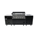 Mont Alpi - Outdoor kitchen. Black 6 burner island with fridge.
