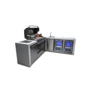 Mont Alpi - Outdoor kitchen. Deluxe 6 burner 90 degree island, with beverage center and fridge.