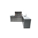 Mont Alpi - Outdoor kitchen. Deluxe 6 burner 90 degree island, with beverage center.