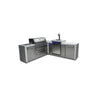 Mont Alpi - Outdoor kitchen. Deluxe 6 burner 90 degree island, with kegerator.