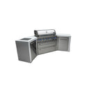 Mont Alpi - Outdoor kitchen. Deluxe 6 burner island with 45 degree corners.