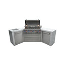 Mont Alpi - Outdoor kitchen. Deluxe 6 burner island with 45 degree corners.