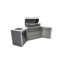 Mont Alpi - Outdoor kitchen. Deluxe 6 burner island with 45 degree corners.