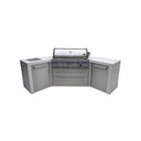 Mont Alpi - Outdoor kitchen. Deluxe 6 burner island with 45 degree corners.