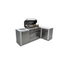 Mont Alpi - Outdoor kitchen. Deluxe 6 burner island with 90 degree corner.