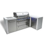 Mont Alpi - Outdoor kitchen. Deluxe 6 burner island with 90 degree corner.
