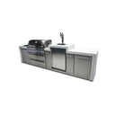 Mont Alpi - Outdoor kitchen. Deluxe 6 burner island with a kegerator.