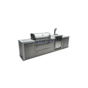 Mont Alpi - Outdoor kitchen. Deluxe 6 burner island with a kegerator.