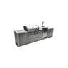 Mont Alpi - Outdoor kitchen. Deluxe 6 burner island with a kegerator.