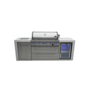 Mont Alpi - Outdoor kitchen. Deluxe 6 burner island with fridge.