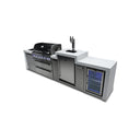 Mont Alpi - Outdoor kitchen. Deluxe 6 burner island with kegerator and fridge.