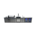Mont Alpi - Outdoor kitchen. Deluxe 6 burner island with kegerator, beverage center and fridge.