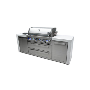 Mont Alpi - Outdoor kitchen. Deluxe 6 burner island.