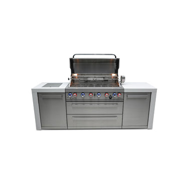 Mont Alpi - Outdoor kitchen. Deluxe 6 burner island.