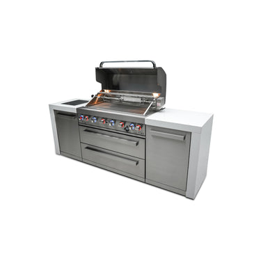 Mont Alpi - Outdoor kitchen. Deluxe 6 burner island.