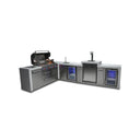 Mont Alpi - Outdoor kitchen. Deluxe island 90 degree with kegerator, beverage center and fridge.